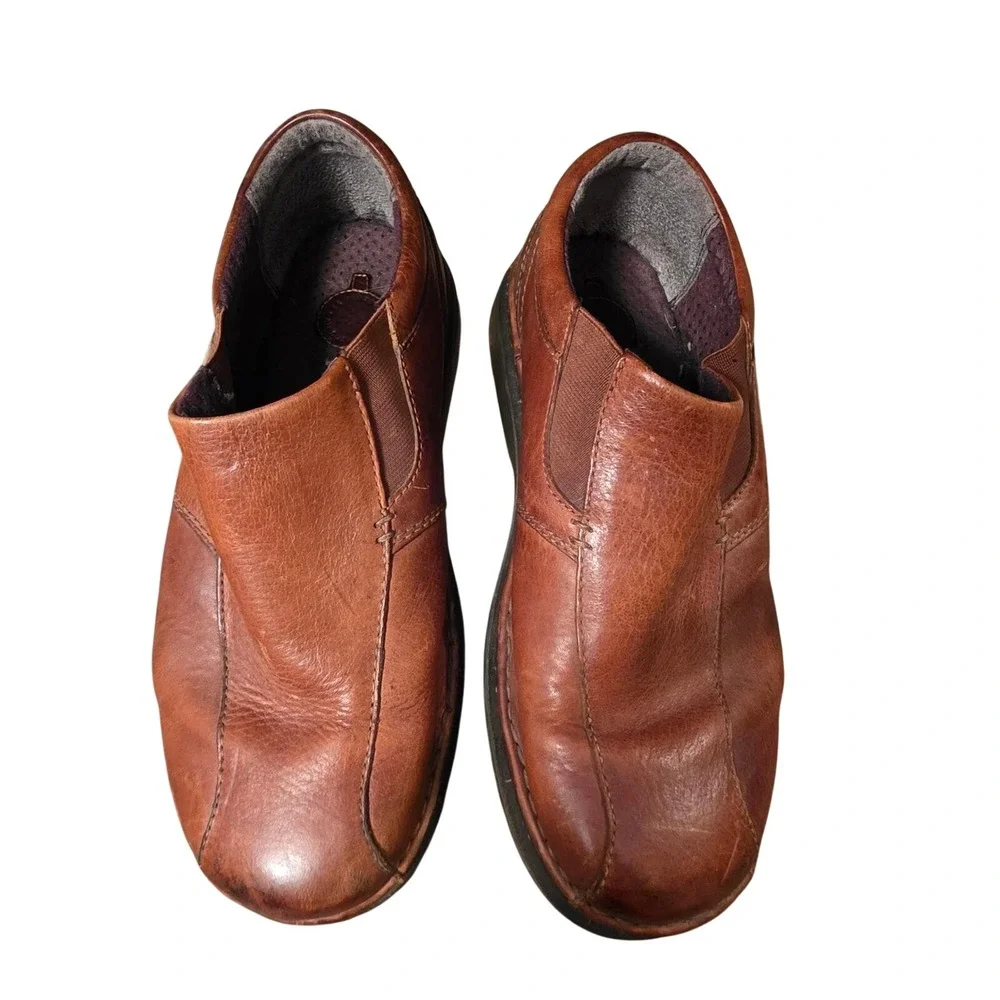 Doc Martens Tevin Brown Leather Slip On Loafers Mens 10 AW004 KV 04‎